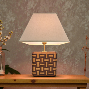 Lampe Entrelacs Acajou E27